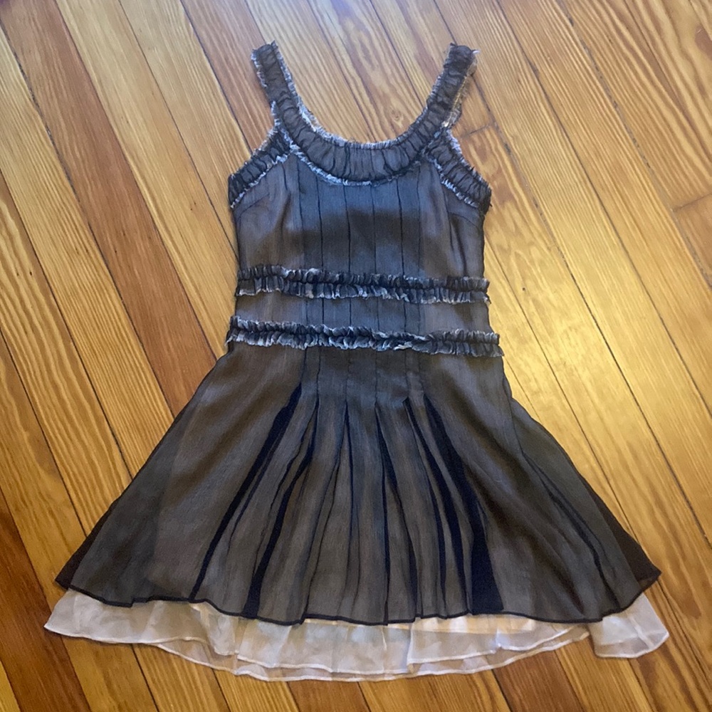 Marc Jacobs pink and black silk dress, size 2 - Picture 2 of 15